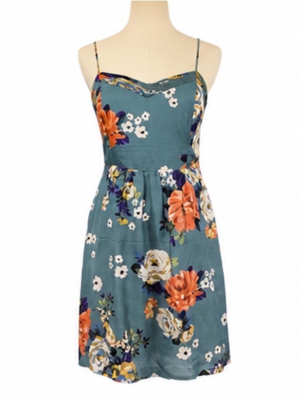 Moulinette Soeurs Anthropologie Silk Floral Dress – Size 6